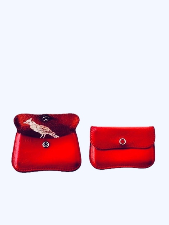 Keccie Handbags - EUC Keccie ‘Mini Me’ (European)  Genuine Leather Card Wallet Rare Bird Edition
